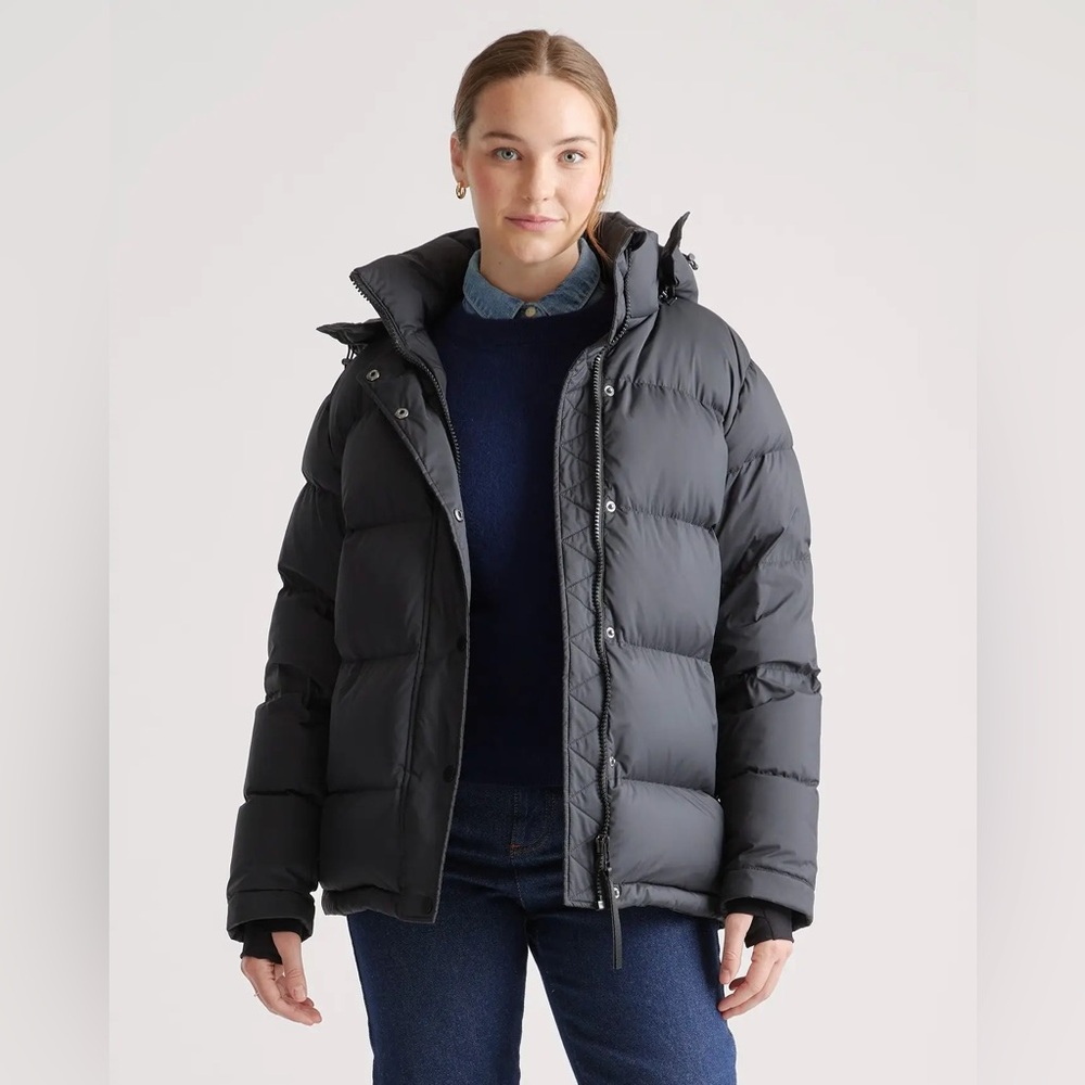 Quince Black Puffer Jacket
